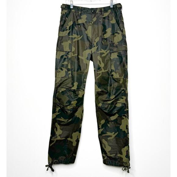 Wallace & Barnes Ripstop Brigade Cargo Pant in Woodland Camo Size 31W 32L - Picture 2 of 11